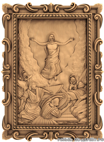 Резная икона Иисус #8 из дерева