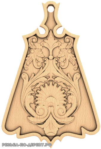 Резное панно Разделочная доска с декором из дерева