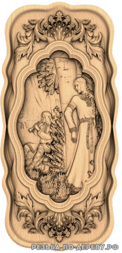 Резное панно Лель (3 серия) из дерева