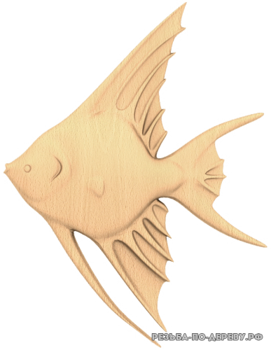 Аквариумная рыбка из дерева