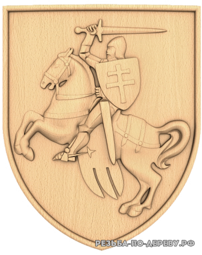 Герб Польско-Литовского княжества из дерева