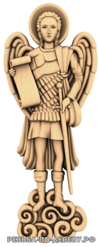 Резная икона Архангел Михаил #12 из дерева