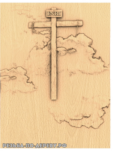 Резной Крест (71) из дерева