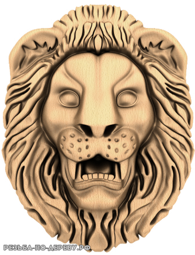 Голова льва (21) из дерева