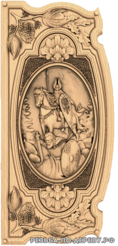 Резное панно В вальхалу (4 серия) из дерева