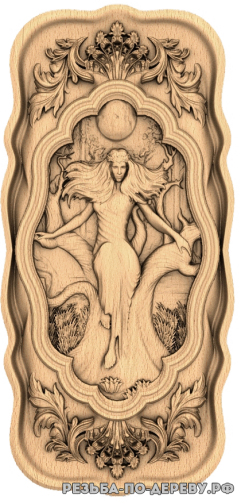 Резное панно Мара (3 серия) из дерева