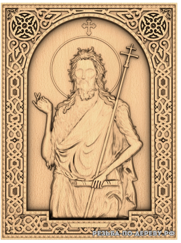 Резная икона Иоанн Предтеча (3) из дерева