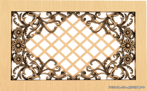 Декоративная Решетка №22 из дерева