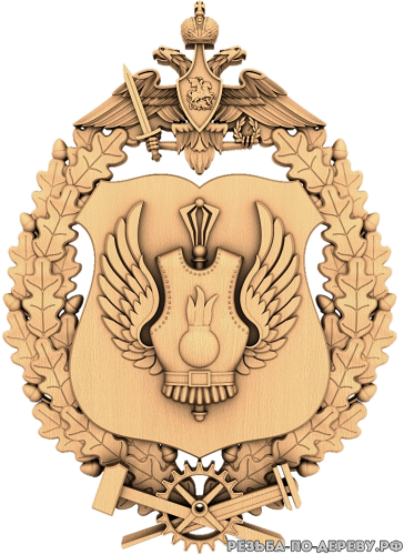 Эмблема ВДВ - резное изделие из дерева