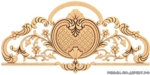 Спинка кровати - резное изделие из дерева