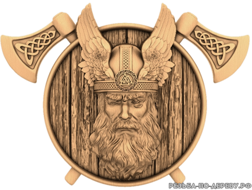 Один - резное изделие из дерева