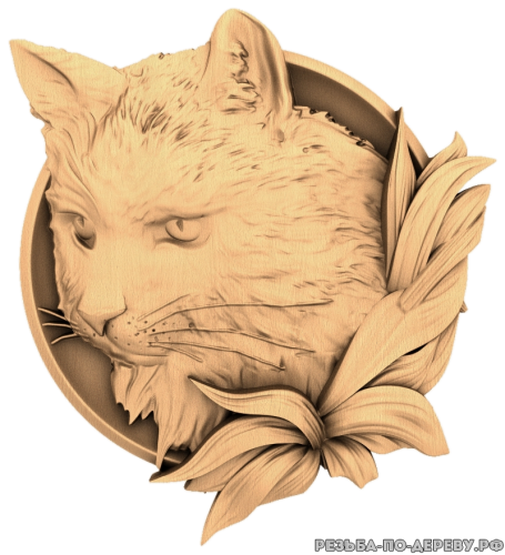 Кошка - резное изделие из дерева
