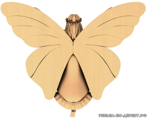 Фея - резное изделие из дерева